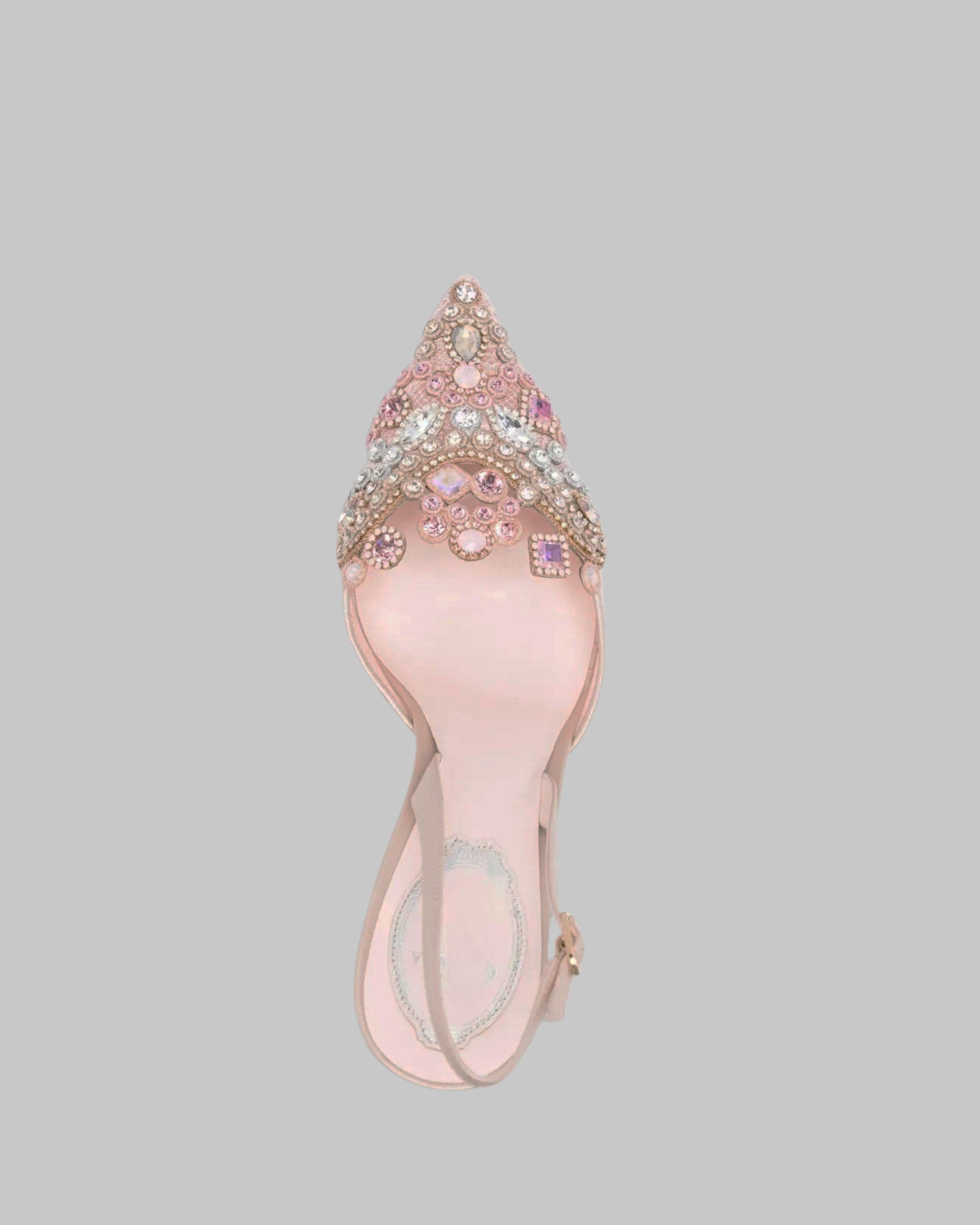 Sadb Diamond Embroidery Slingback Pumps In Pink