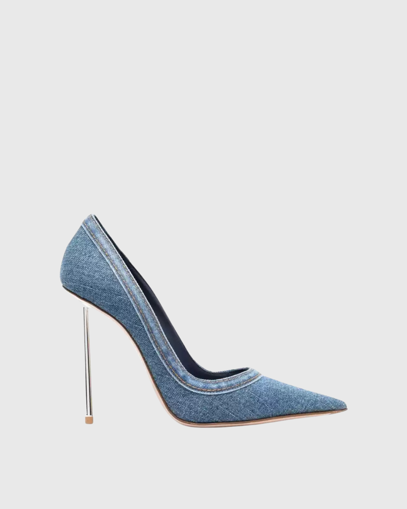 Saint Denim Steel Stiletto Pumps