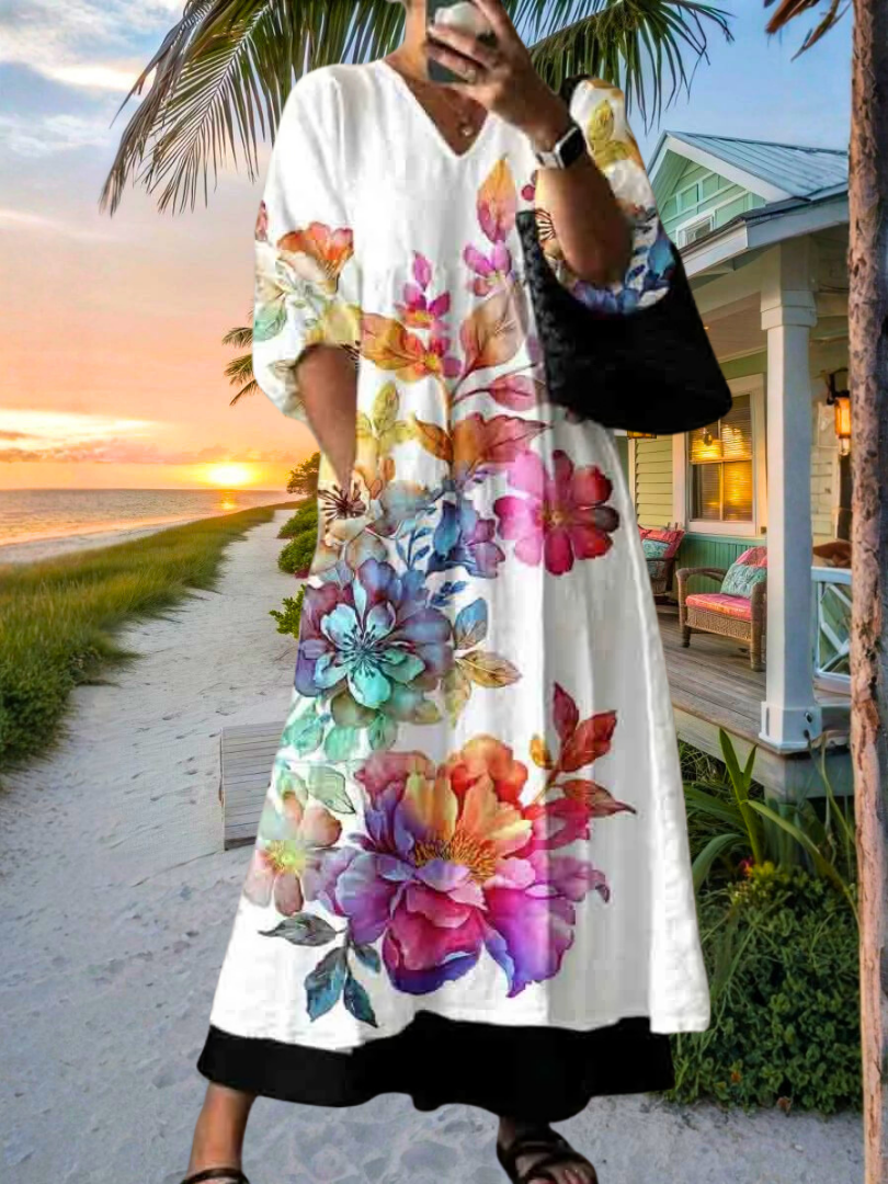 Elegant Printed Dress Sofia