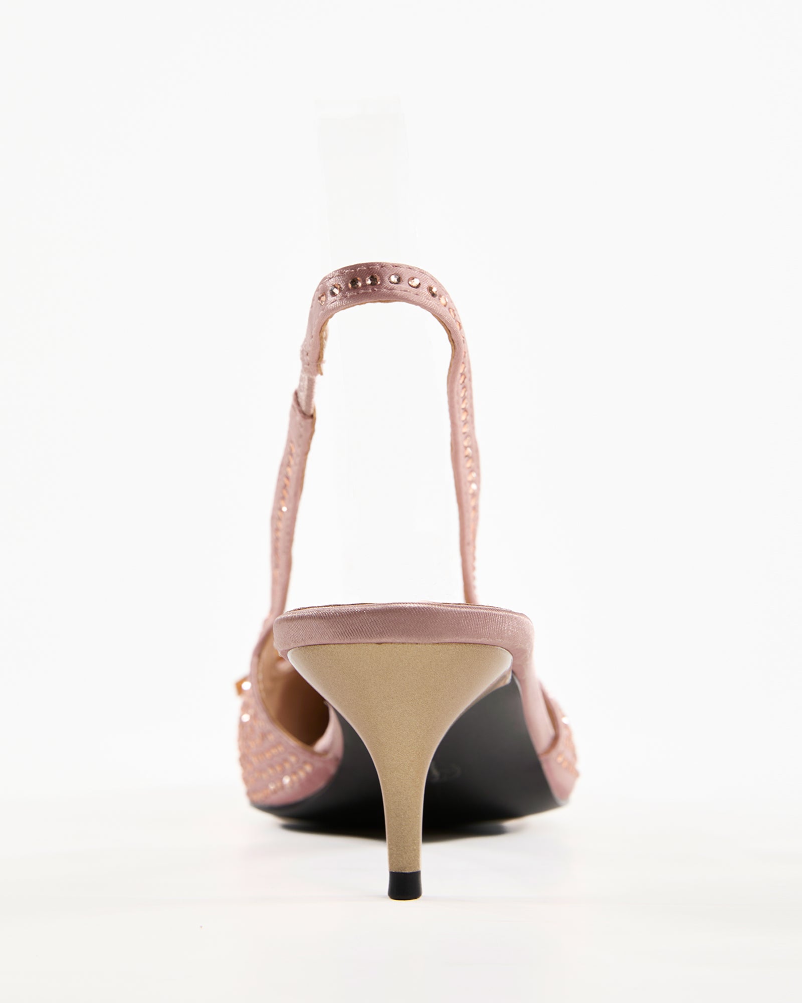 Dakota Rhinestore Slingback Pumps In Pink