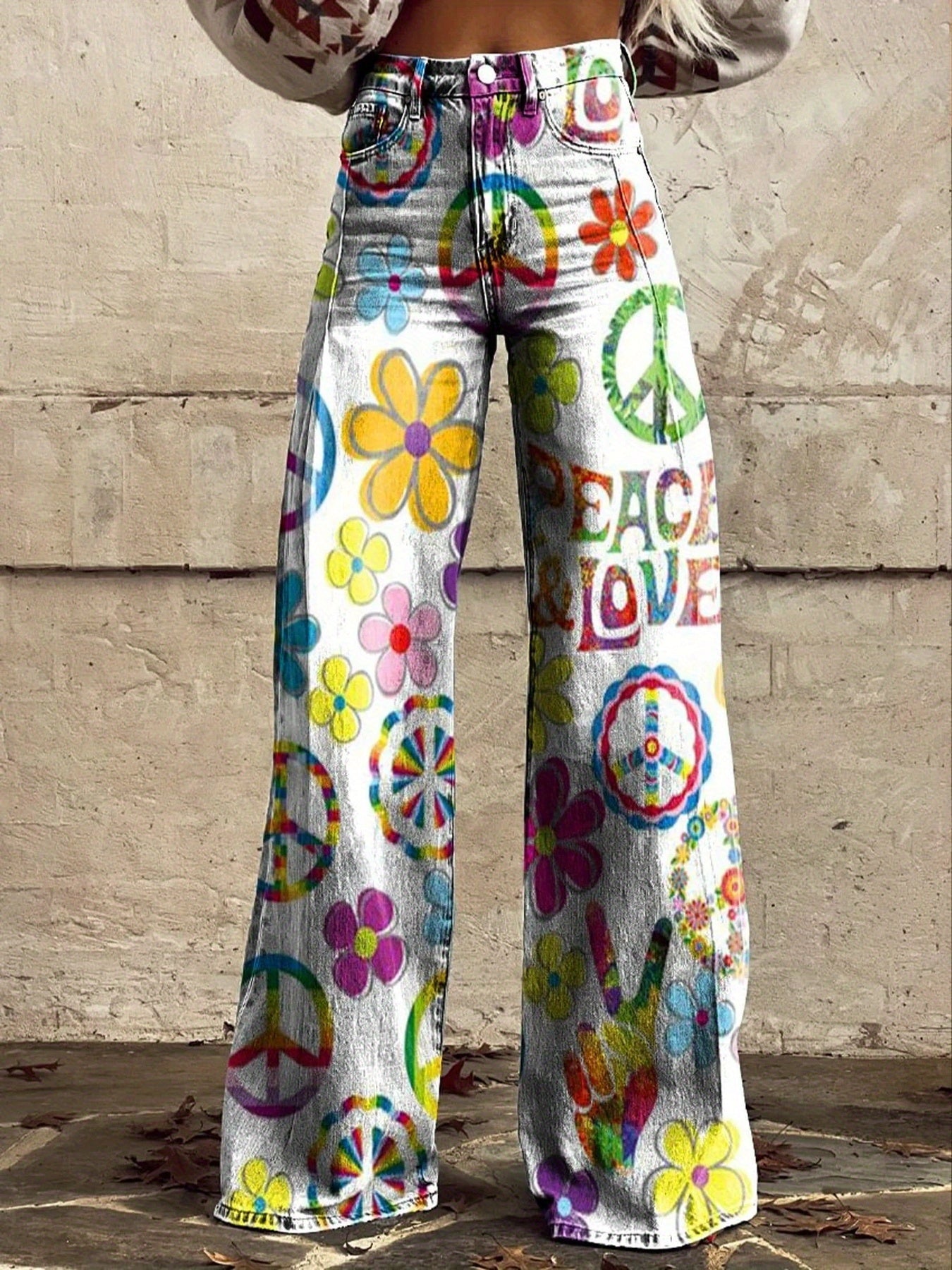 Smith Sisters | Retro Peace Flare Jeans