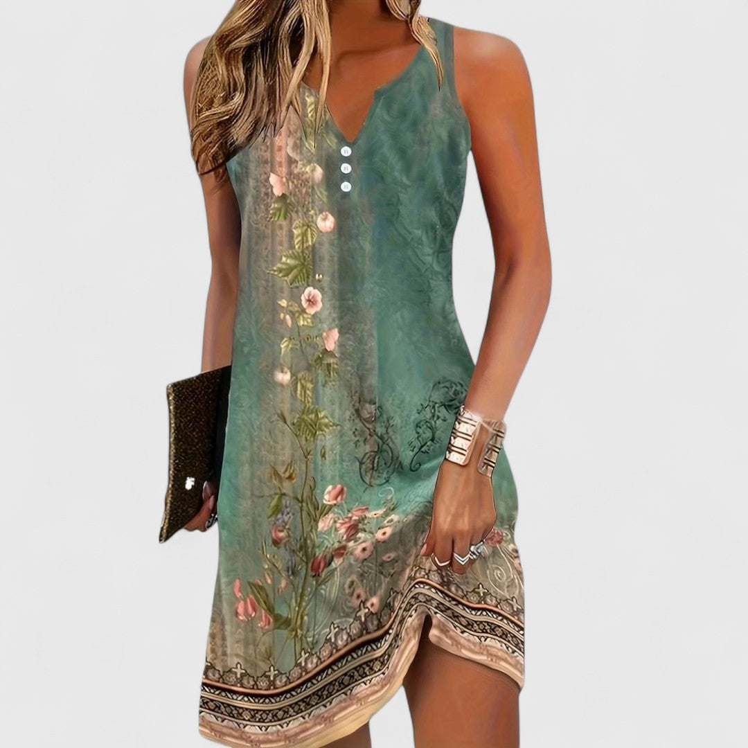MARIBEL | BOHEMIAN SLEEVELESS DRESS